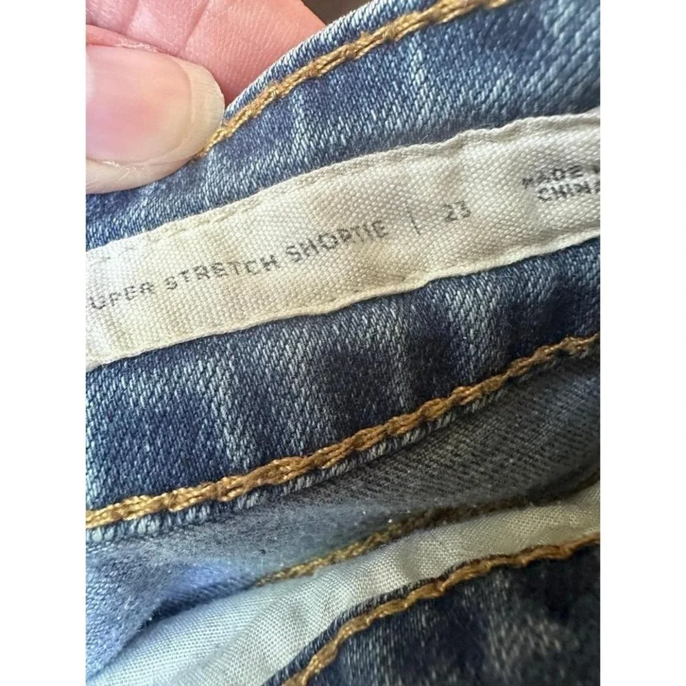 PAC Sun Super Stretch Blue Denim Shorts, Size 23